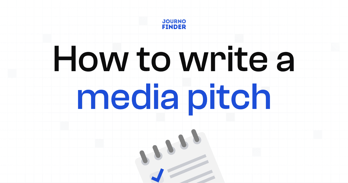 How to write a media pitch