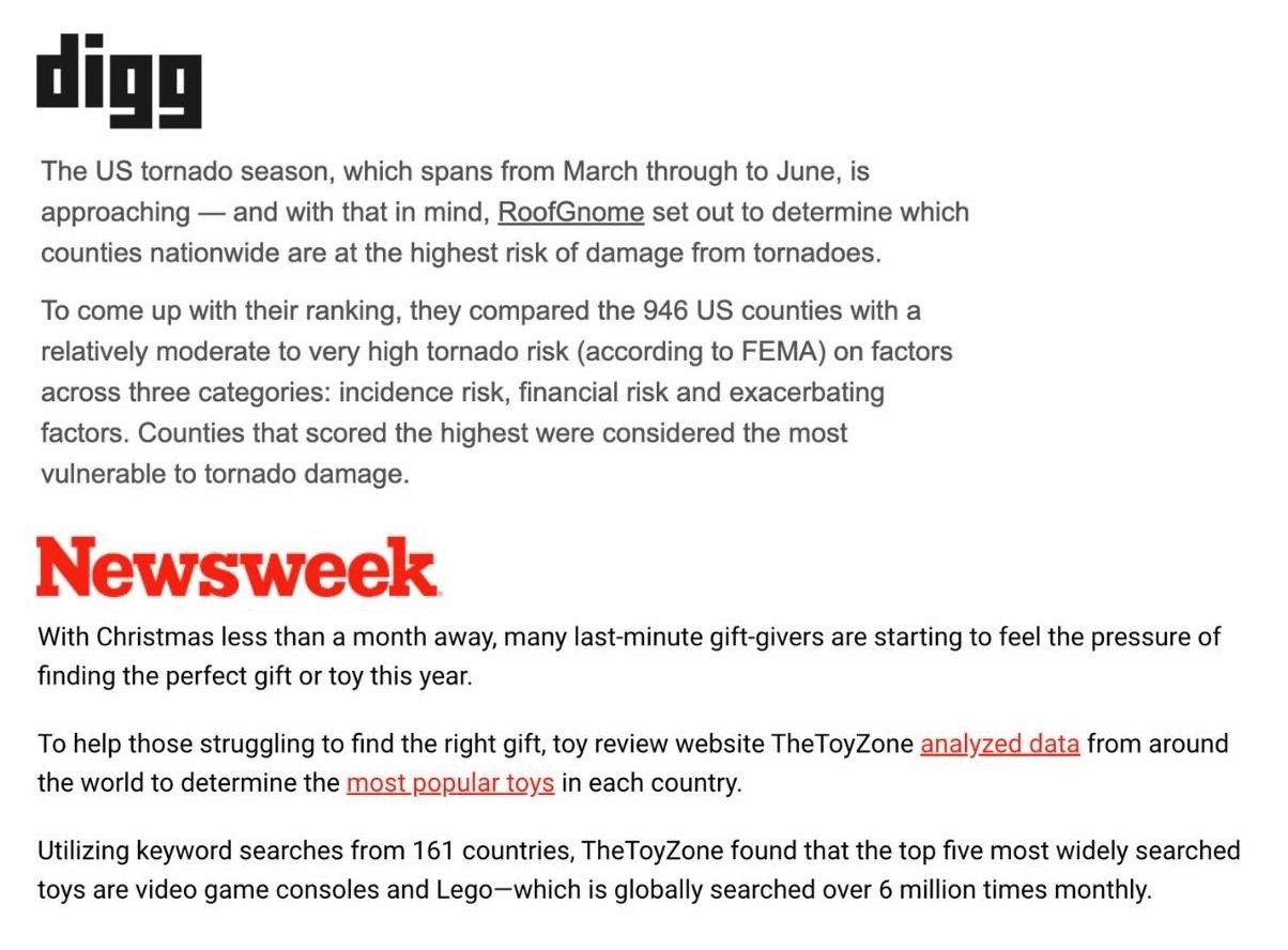 Longer lede examples from published news stories